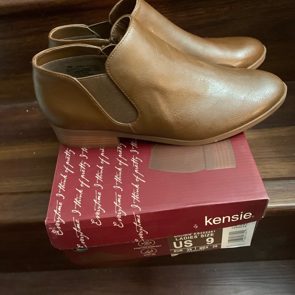 New Kensie Women's Sammy Brown Ankle Boots Bootie Size 9, 10, 7.5, 7, 6.5 - Picture 6 of 15